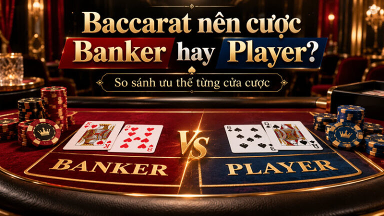 Baccarat nên cược Banker hay Player